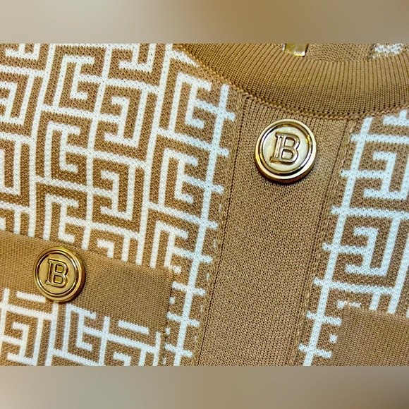 Authentic Balmain Monogram Bodycon Dress. Steal! - Picture 8 of 10